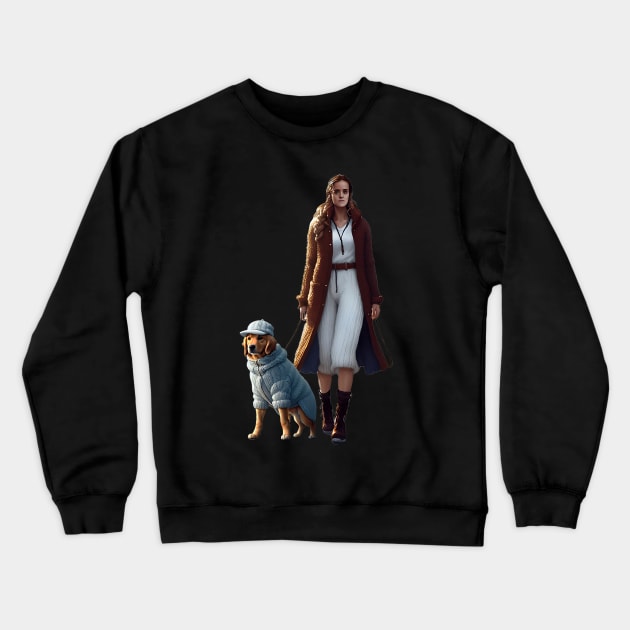 Celebrating International Women's Day with a Golden Retriever Crewneck Sweatshirt by fur-niche